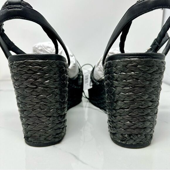 Torrid Strappy Raffia Platform Wedge- Size 12WW - Picture 7 of 15